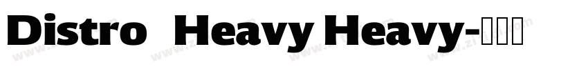 Distro   Heavy Heavy字体转换